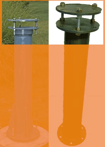 A common adjustable-leveling telescope pier head / mount coupling—best avoided