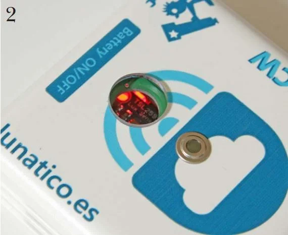 Figure 2—the IR and luminosity detectors on top of the Pocket CW