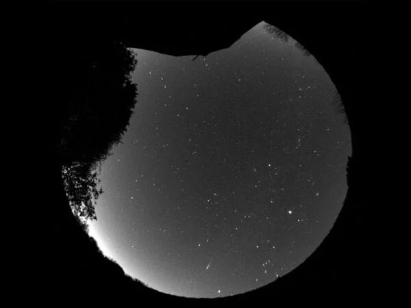 All-sky camera meteor clip — example data for Hive classification