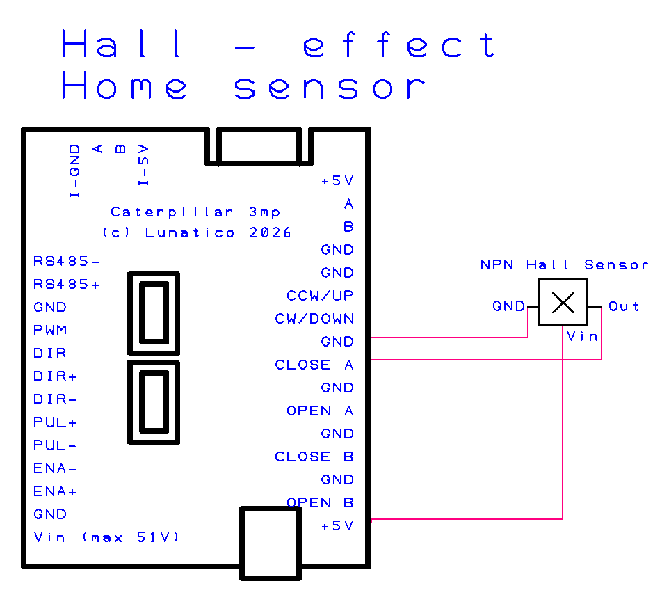 Hall-effect sensor wiring diagram