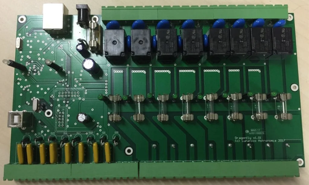 DragonFly 1.0 PCB with internal USB connector