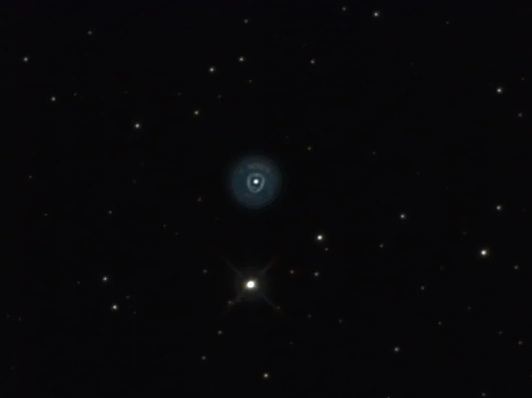 NGC 2392, the Eskimo Nebula—astrophoto result guided with the traditional focuser