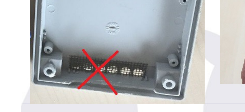 The sensor being screwed into place, and the finished result